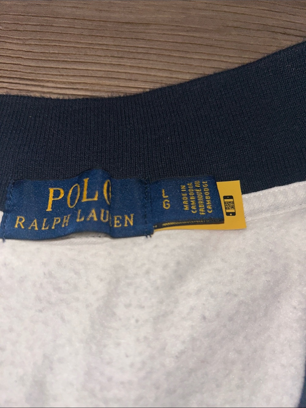 Polo by Ralph Lauren White V-Neck Pullover with Navy & Light Blue Trim - Picture 5 of 11